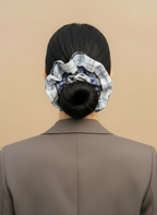 XL Blue Gingham Scrunchies