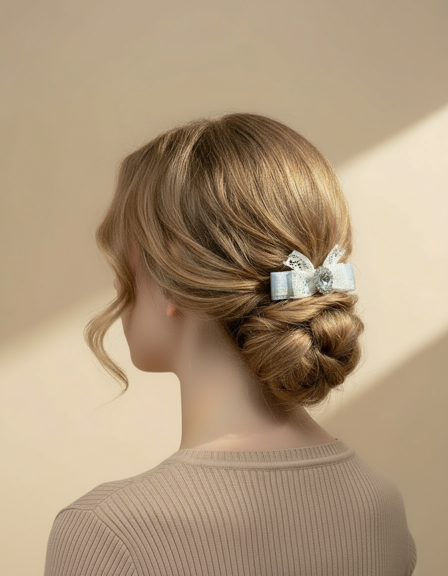 Sammy Laced Heart Hair Clip