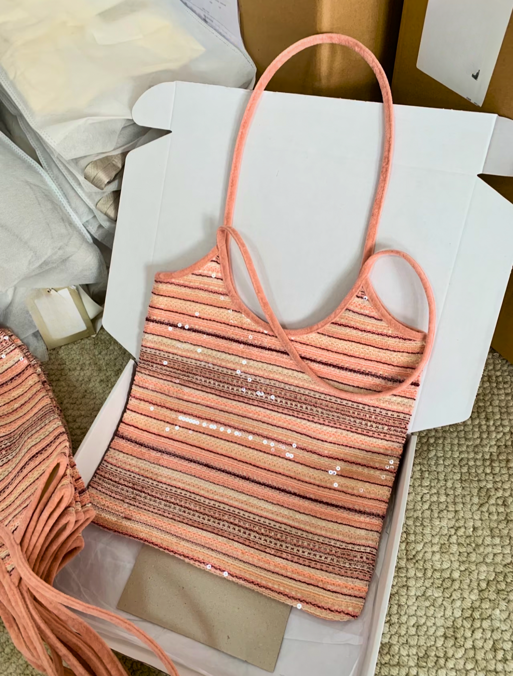 Large Sequins Evelyn Tote