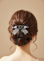 Selina Colorblock Bejewelled Sailor Bow