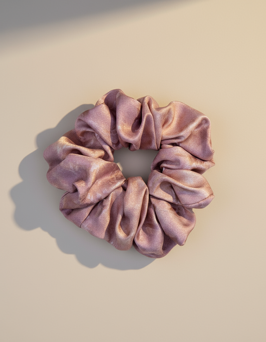 Medium Naias Rose Scented Silk Scrunchie