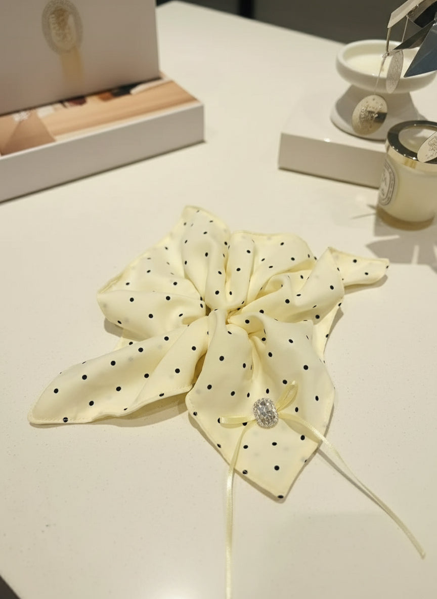 Polka Square Handkerchief Scrunchies