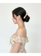 Harper Organza Bejewelled Flat Bow