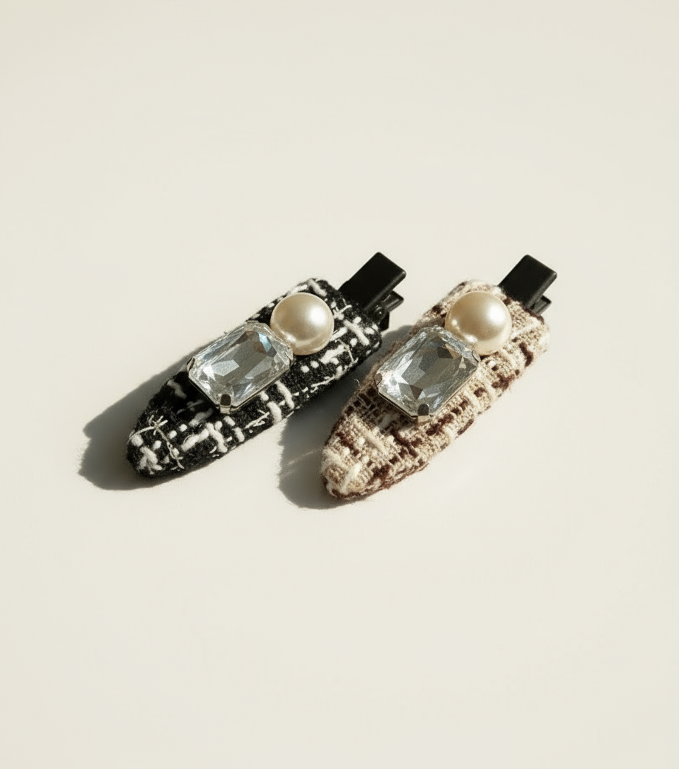 Autumn Tweed Clip