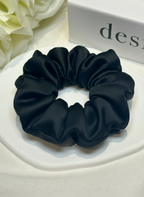 Medium Dahlia Mulberry Silk Scrunchies