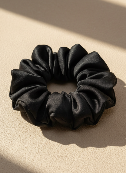 Medium Dahlia Mulberry Silk Scrunchies
