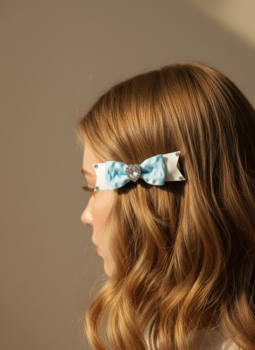 Dreamy Decked Bow Clip