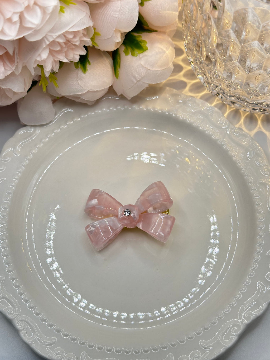 Red  Bow Hair Clip