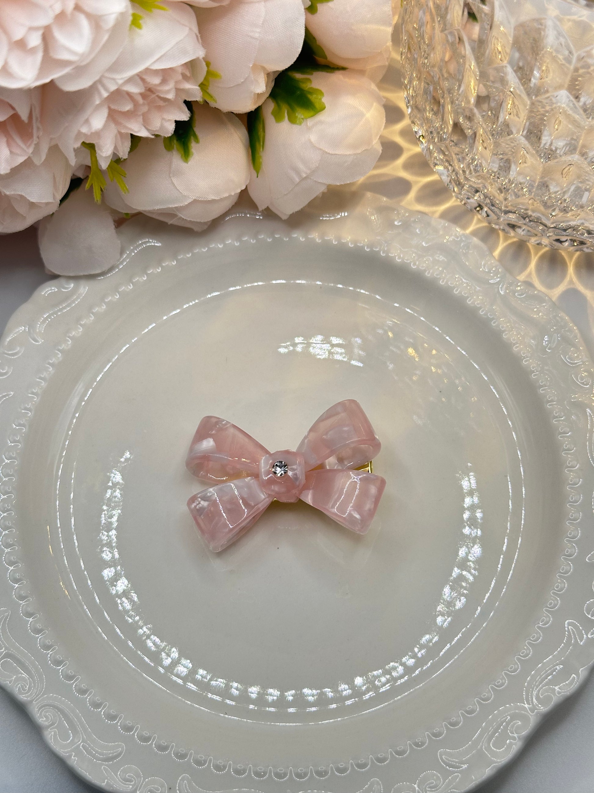 Red  Bow Hair Clip