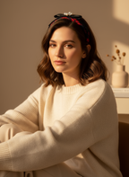 Thick Tartan Bejewelled Hairband