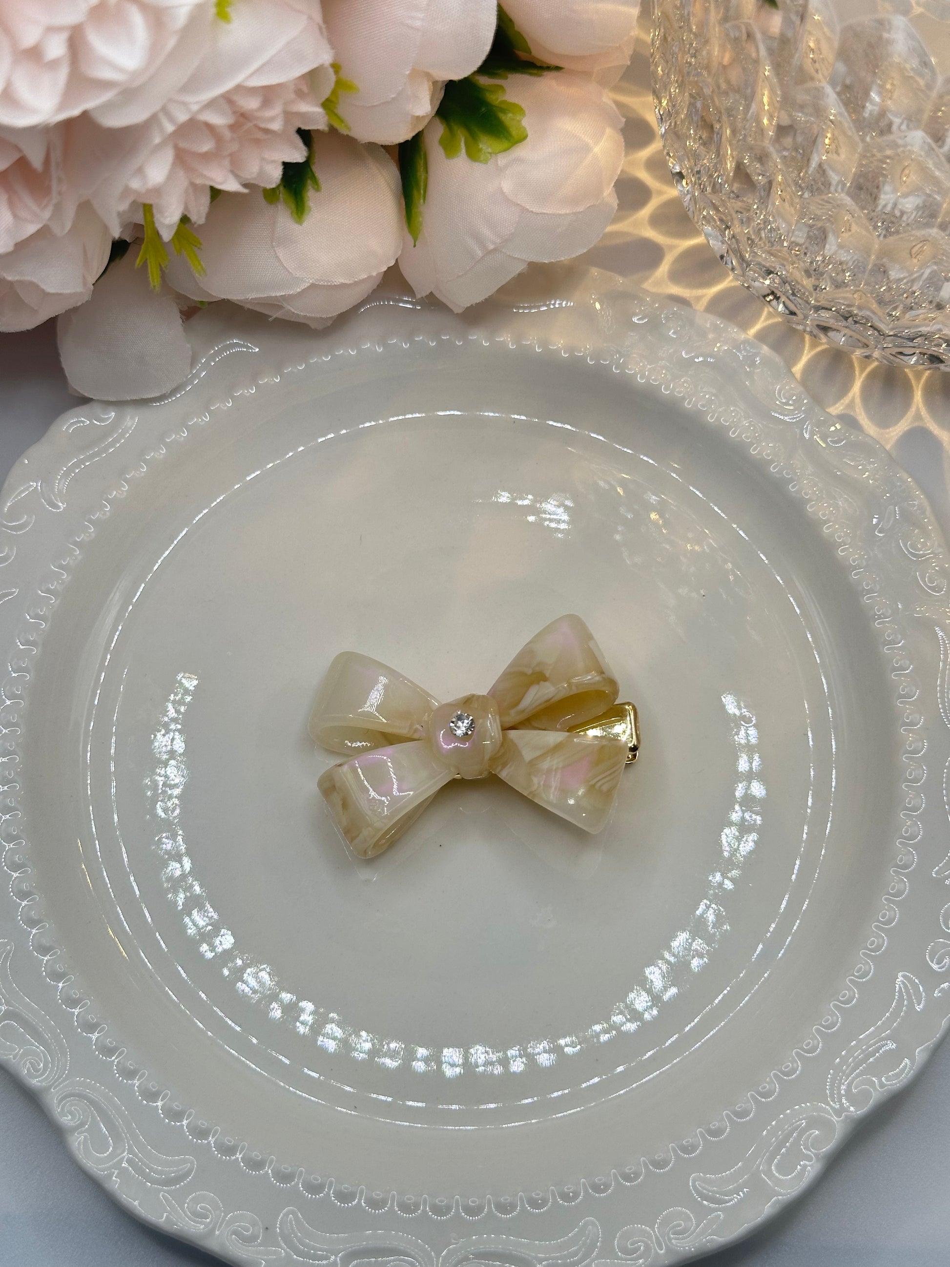 Red  Bow Hair Clip