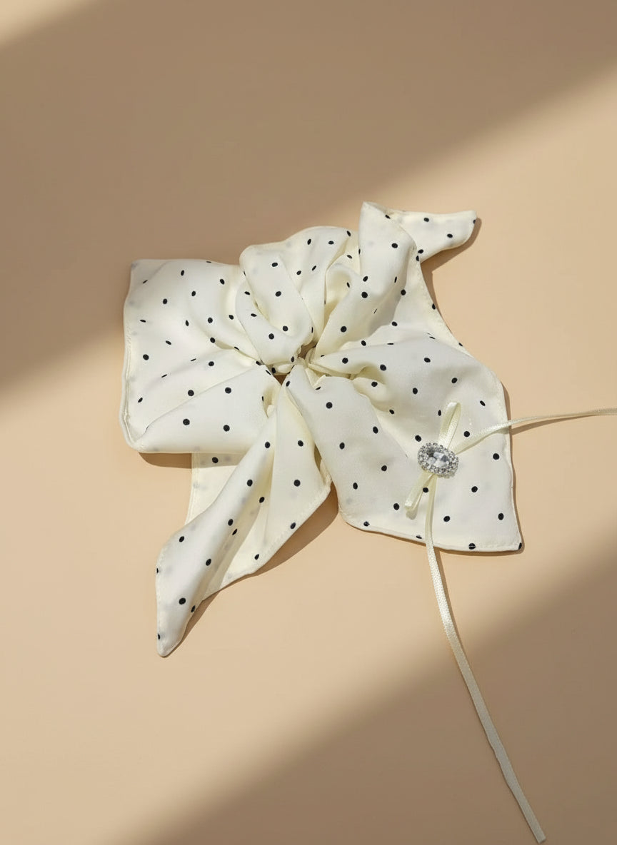Polka Square Handkerchief Scrunchies