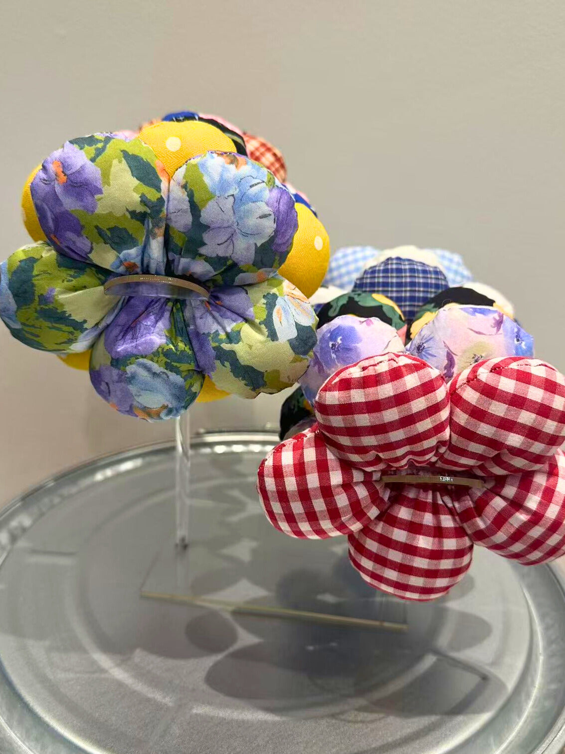 Poppy Flower Scrunchies
