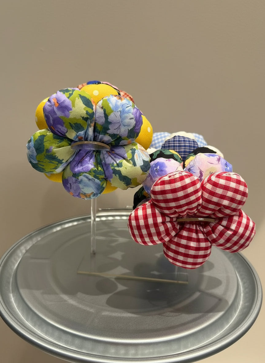 Poppy Flower Scrunchies