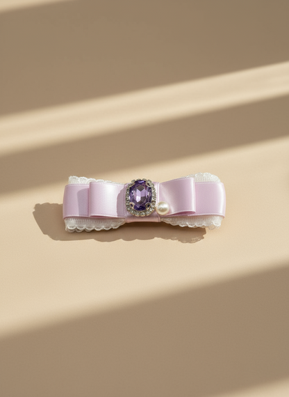 Diane Lace Bejewelled Flat Bow