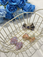 Smoky Ombre bow hair clip