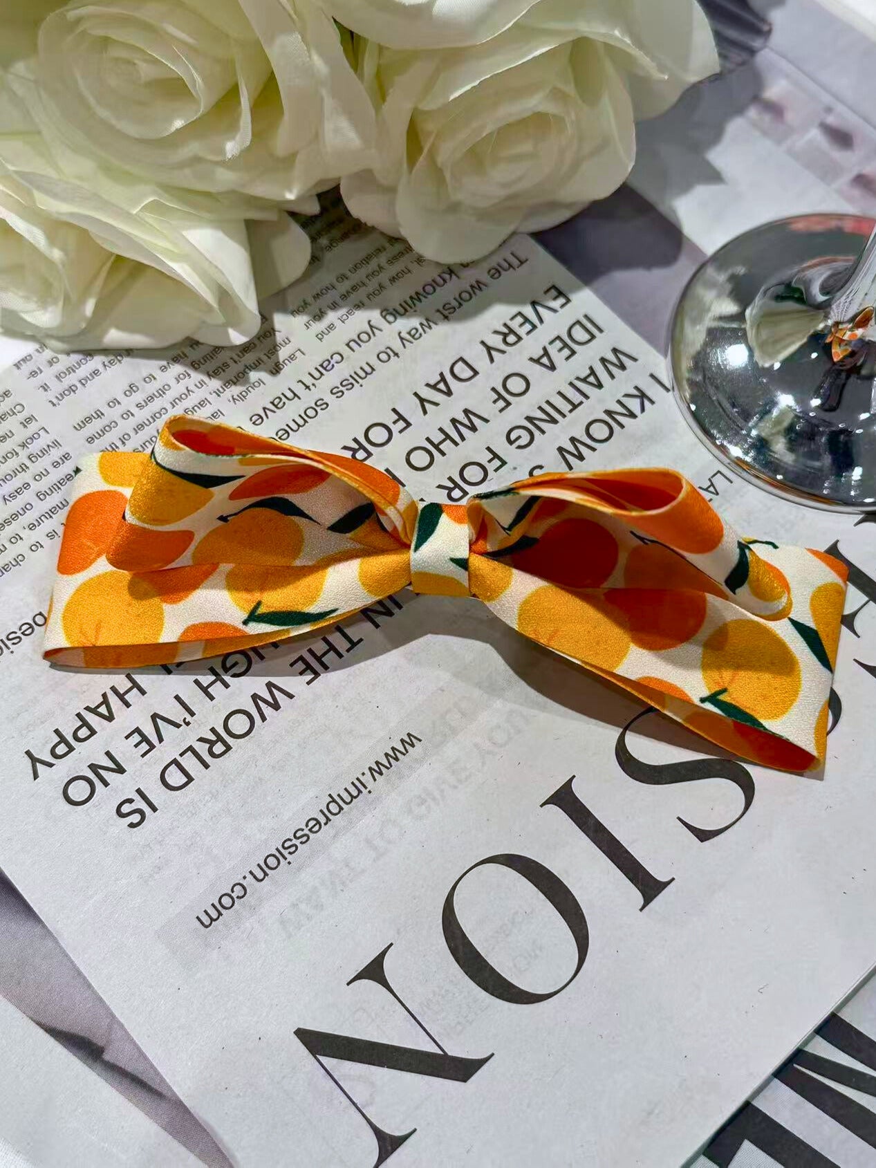 Orange Medium Hair Clip