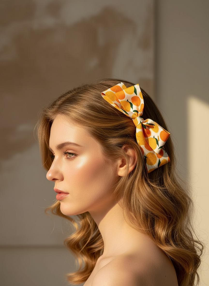 Orange Medium Hair Clip