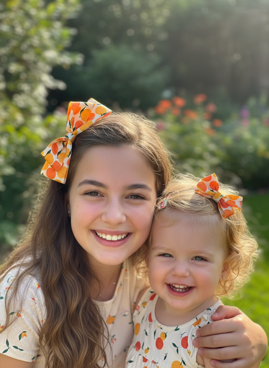 Orange Medium Hair Clip