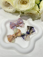 Smoky Ombre bow hair clip