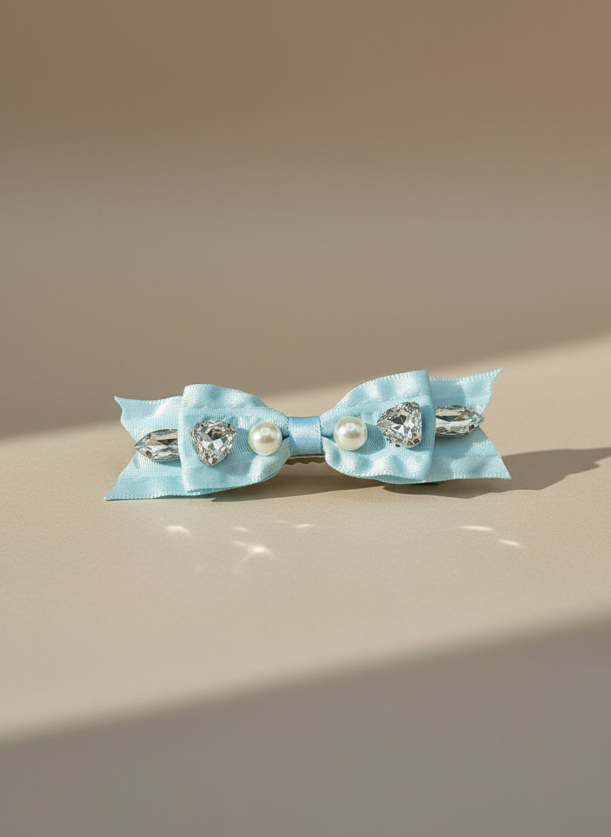 Dreamy Decked Bow Clip