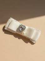 Candice Bejewelled Heart Flat Bow