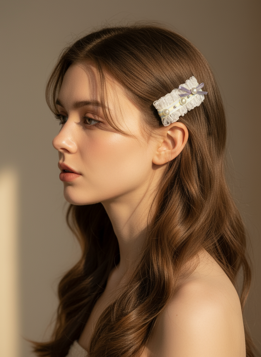 Juliette Organza Crepe Flat Bow