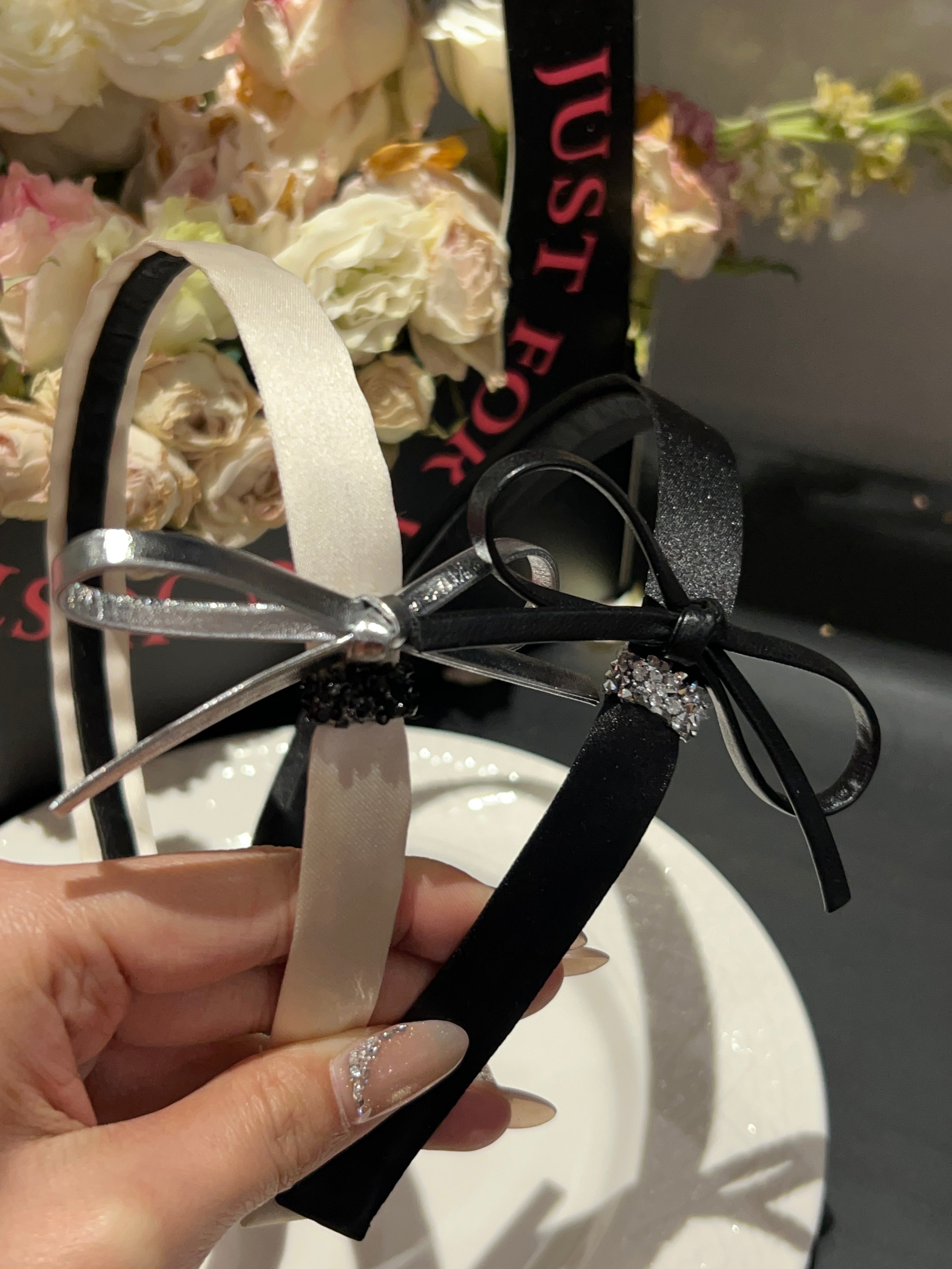 Hepburn Leather Bow Hairband