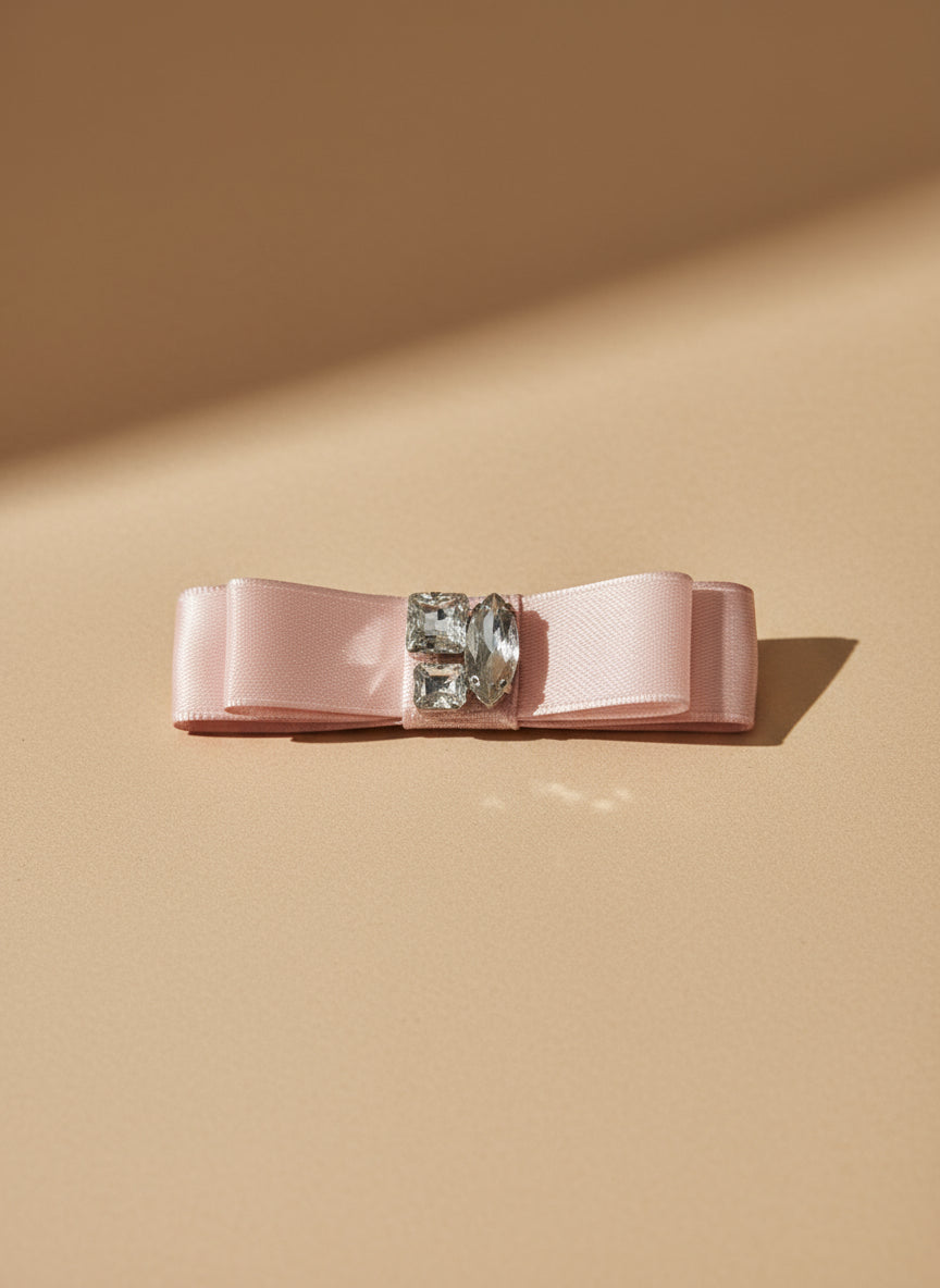 Harper Organza Bejewelled Flat Bow