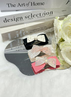 Bejewelled Double Bow Hair Clip