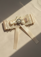 Celeste Fleur Layered Flat Bow