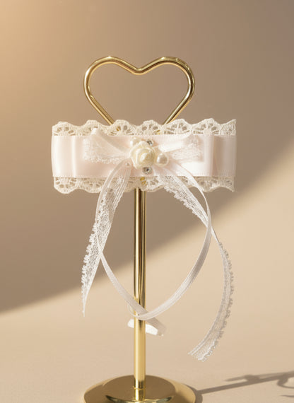 Nœud plat en dentelle Amelia Fleur