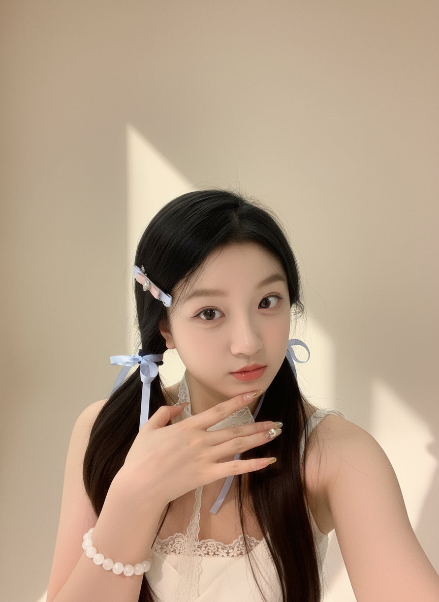 Lyra Tear Diamonds Flat Bow