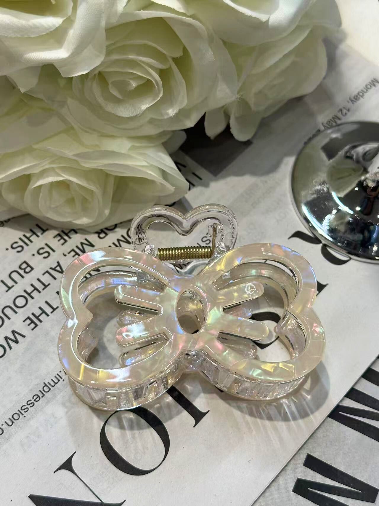 Large Papillon Hair Claw