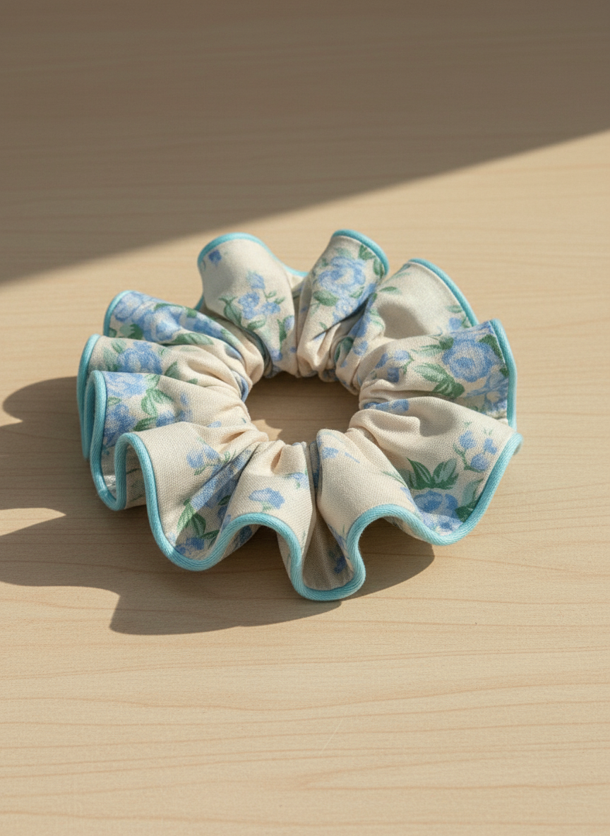 Roselle Cotton Scrunchies