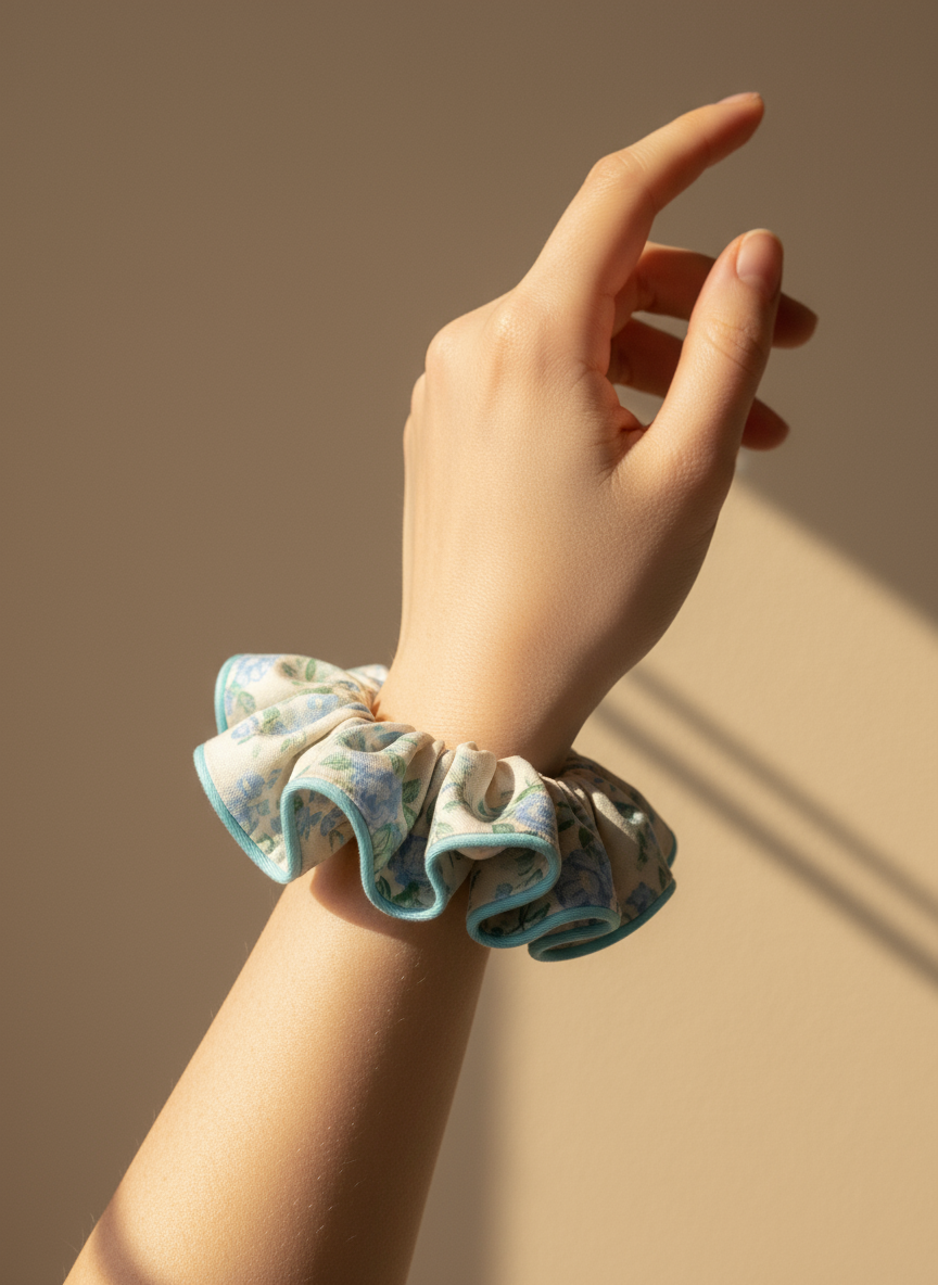 Roselle Cotton Scrunchies