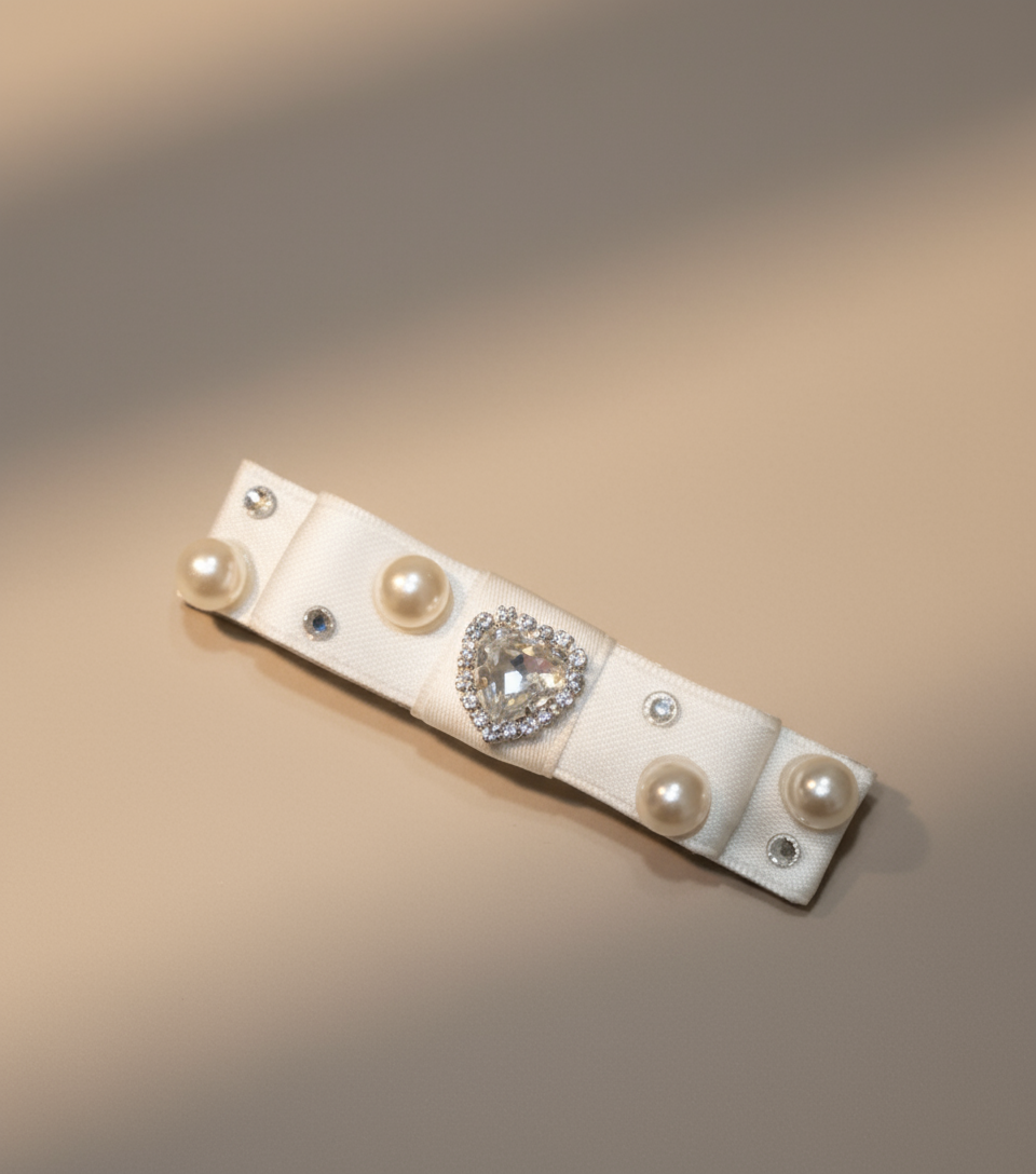 Cheryl Bejewelled Flat Bow