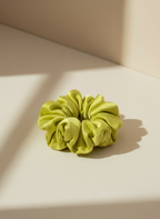 Medium Dahlia Mulberry Silk Scrunchies