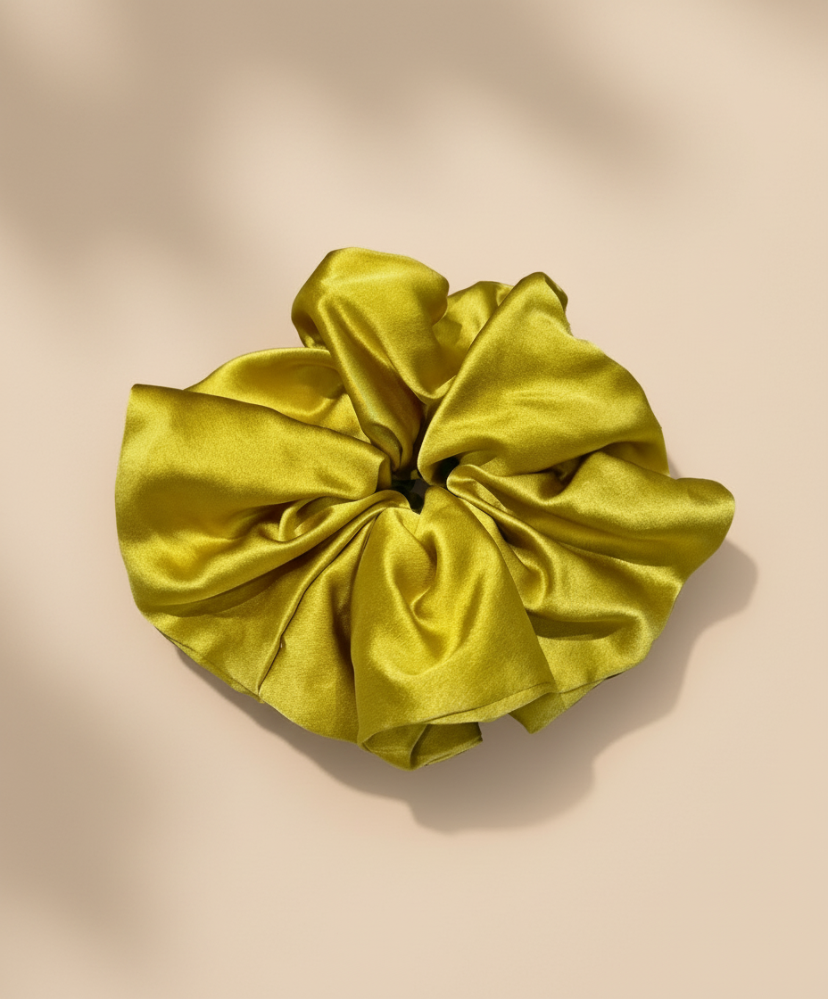 X-Large Dahlia Mulberry Silk Scrunchies