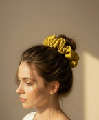 X-Large Dahlia Mulberry Silk Scrunchies