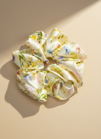 Secret Garden Mulberry Silk Scrunchie