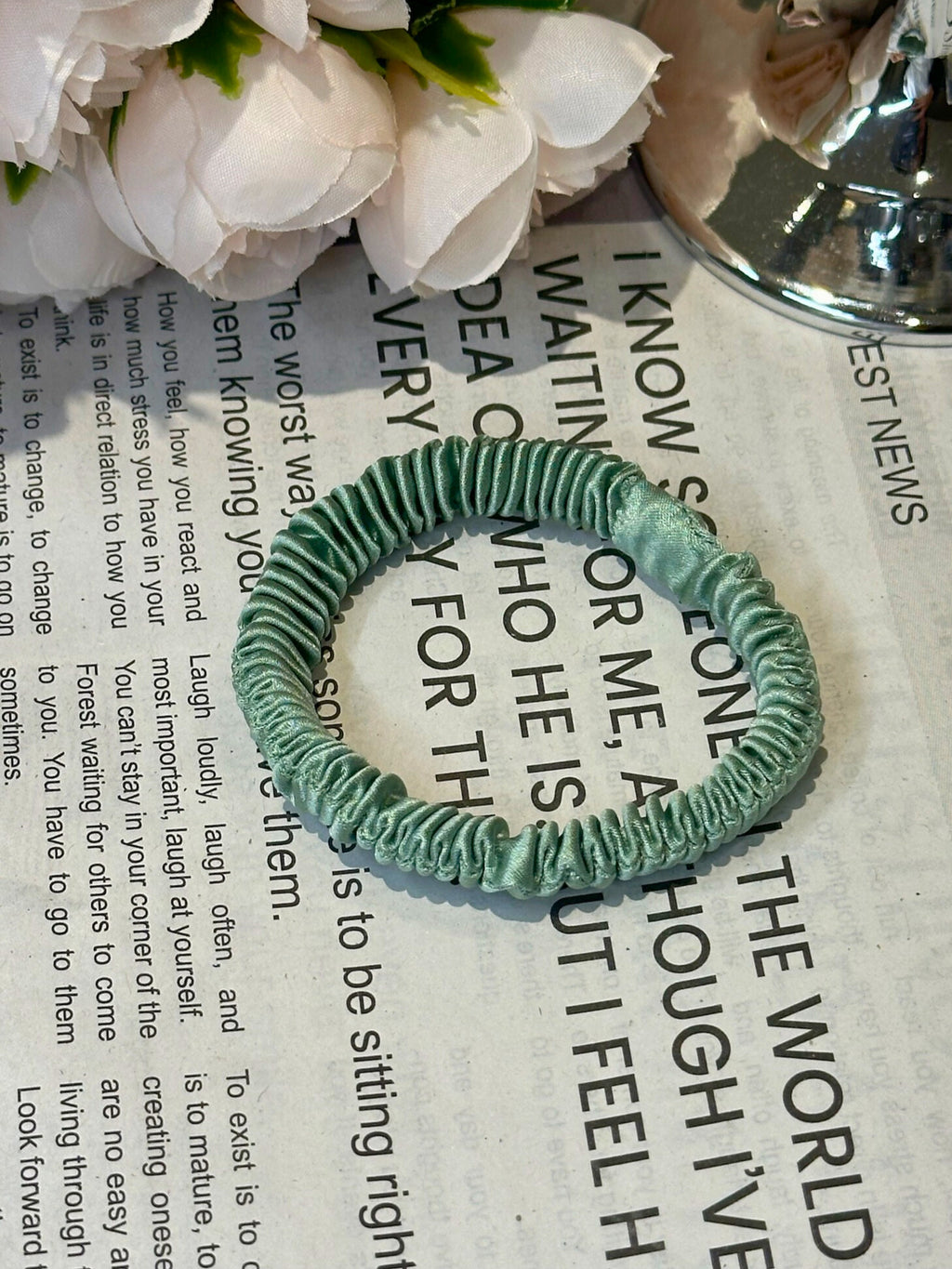 XS Dahlia mulberry Silk Scrunchies