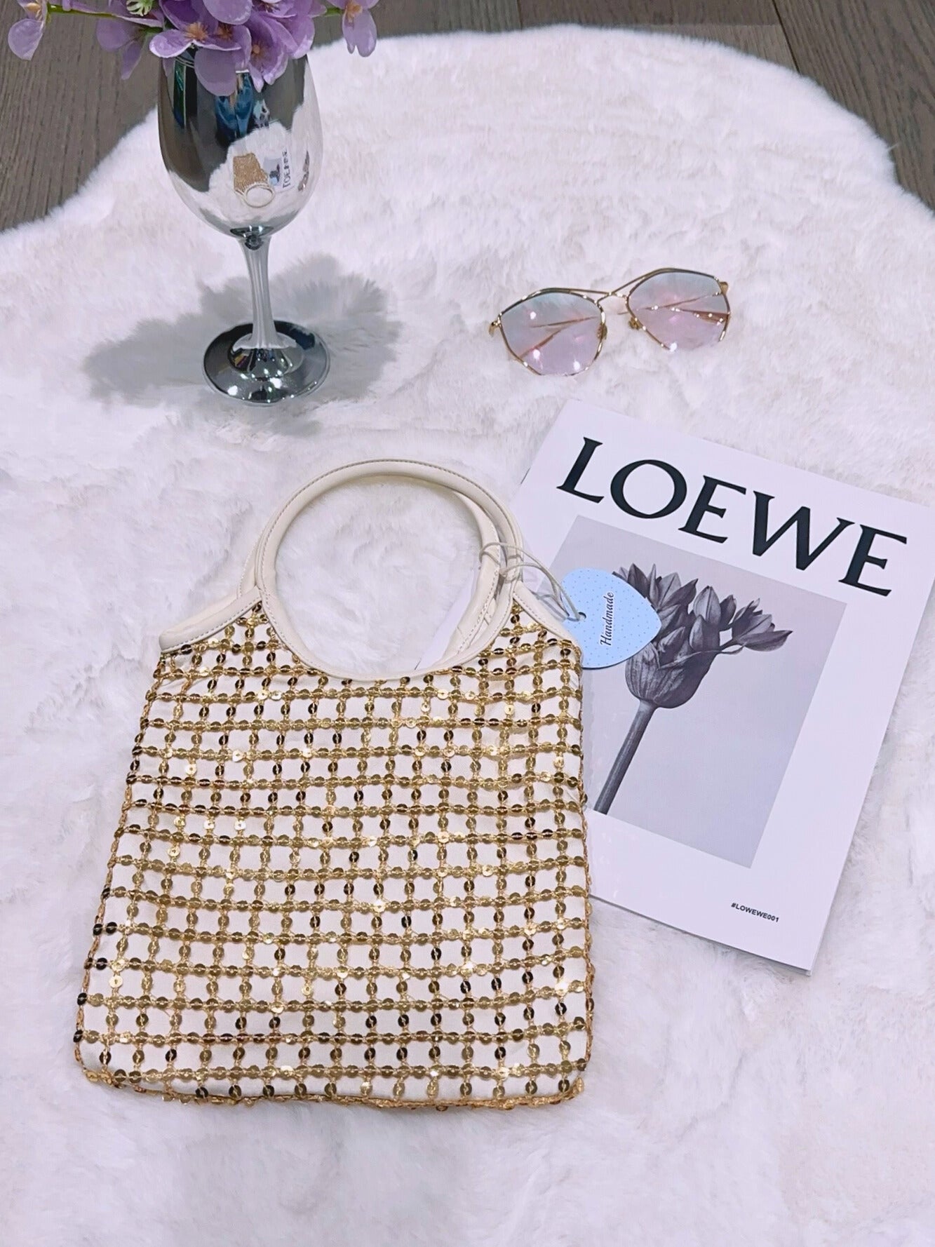 Mini Metallic Evelyne Tote