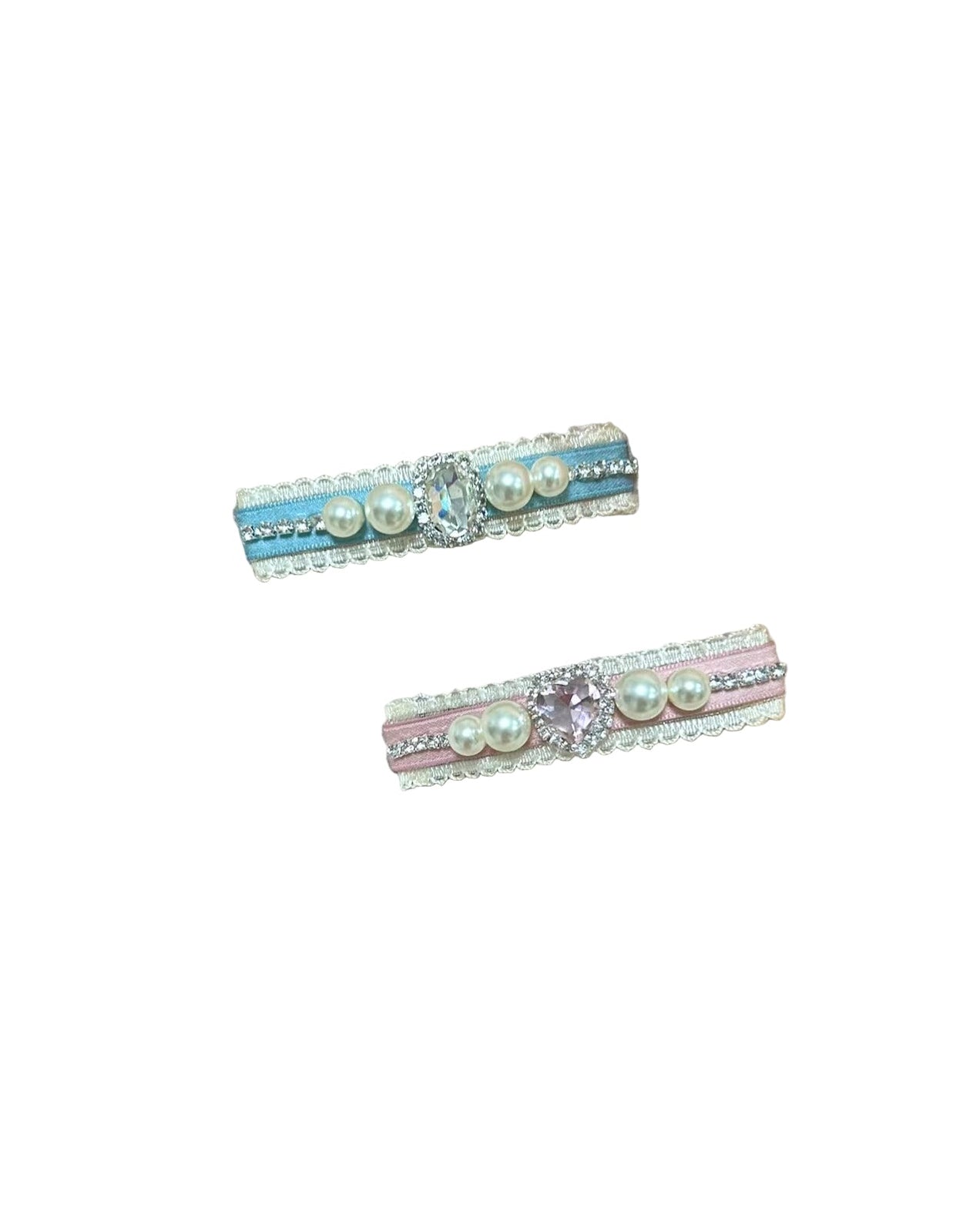 Trista  Colorblock Bejewelled Slim Clip