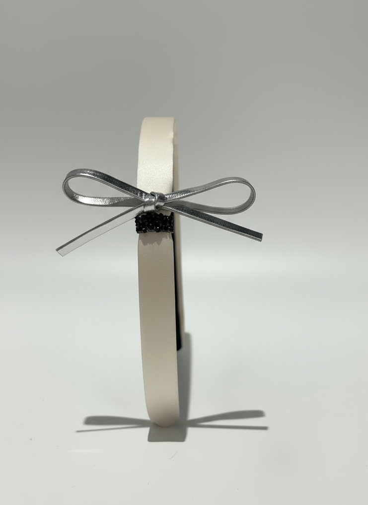 Hepburn Leather Bow Hairband
