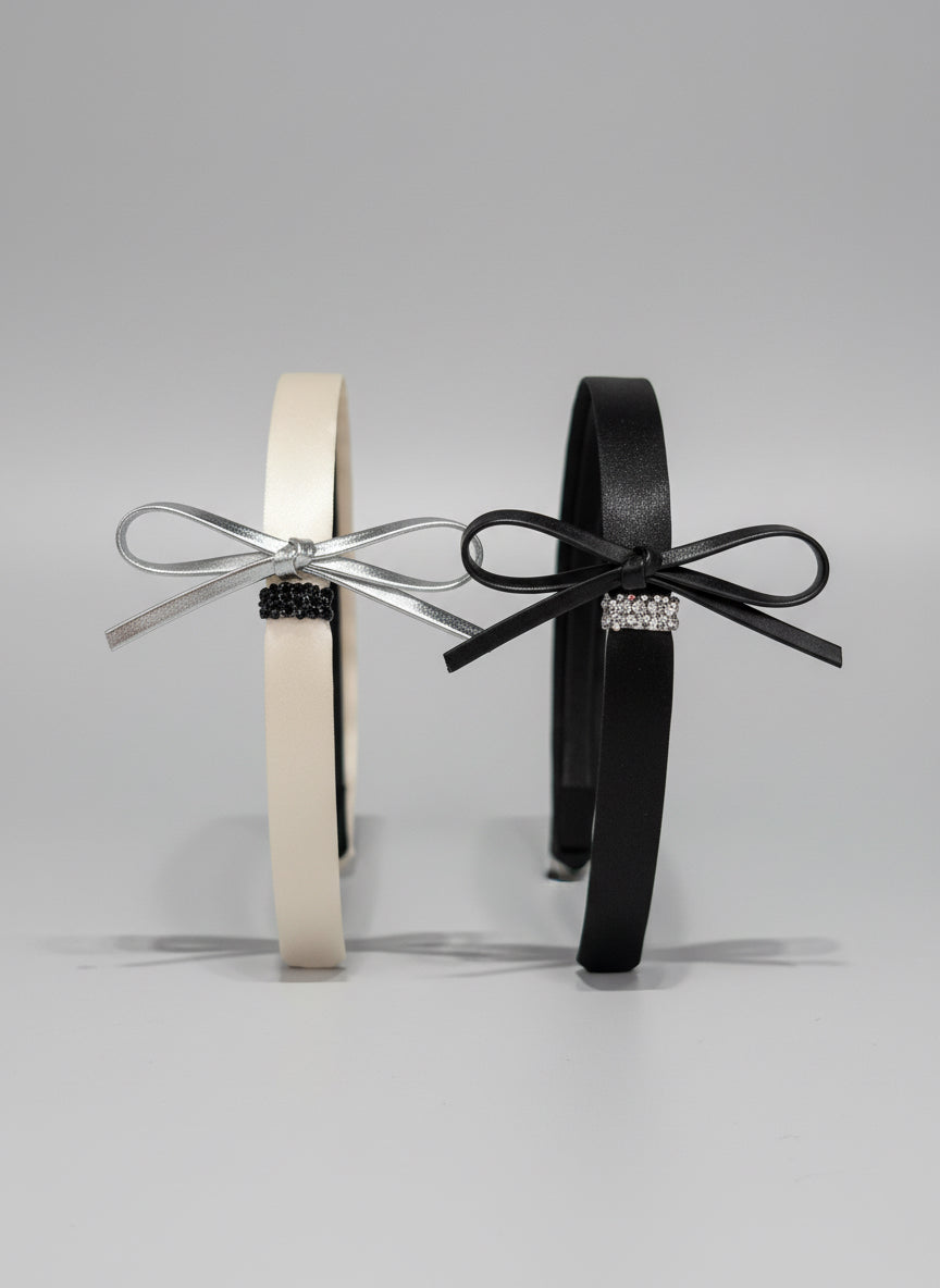 Hepburn Leather Bow Hairband