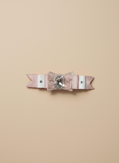 Jade 2 tone Organza Flat Bow