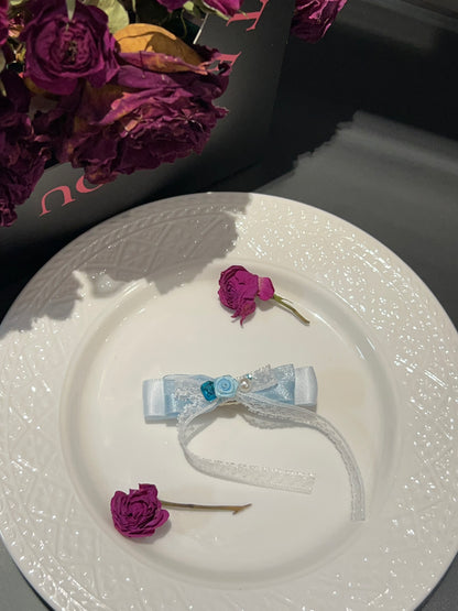 Arima  Aqua Fleur Laced Bow