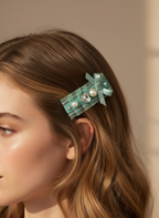 Celia Organza Hearted Hair Clip