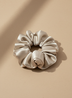 Medium Dahlia Mulberry Silk Scrunchies